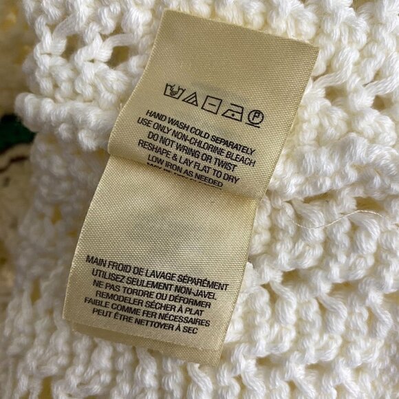 Postmark Anthropologie Elsie Cardigan Sweater Open Knit Crochet Grandma XS - Picture 7 of 8